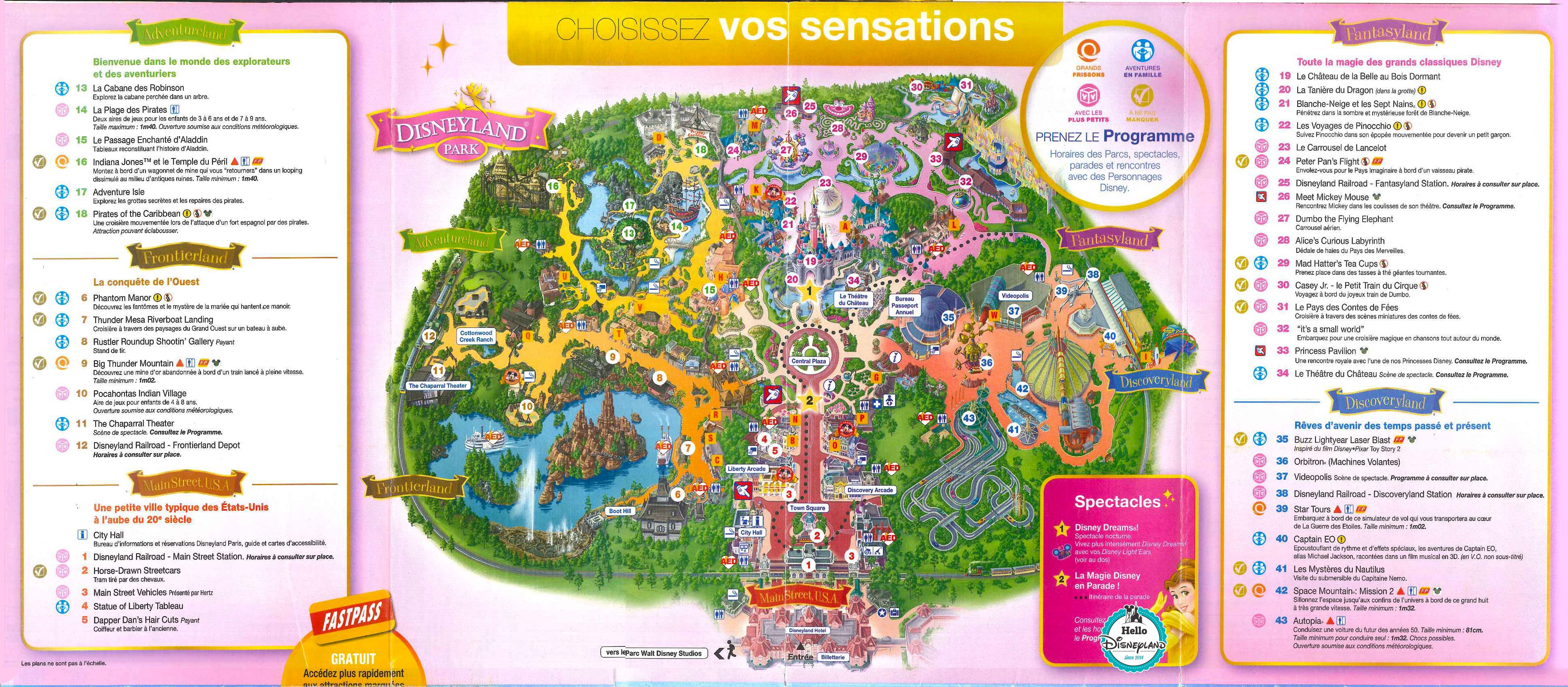 Plan Disneyland Paris
