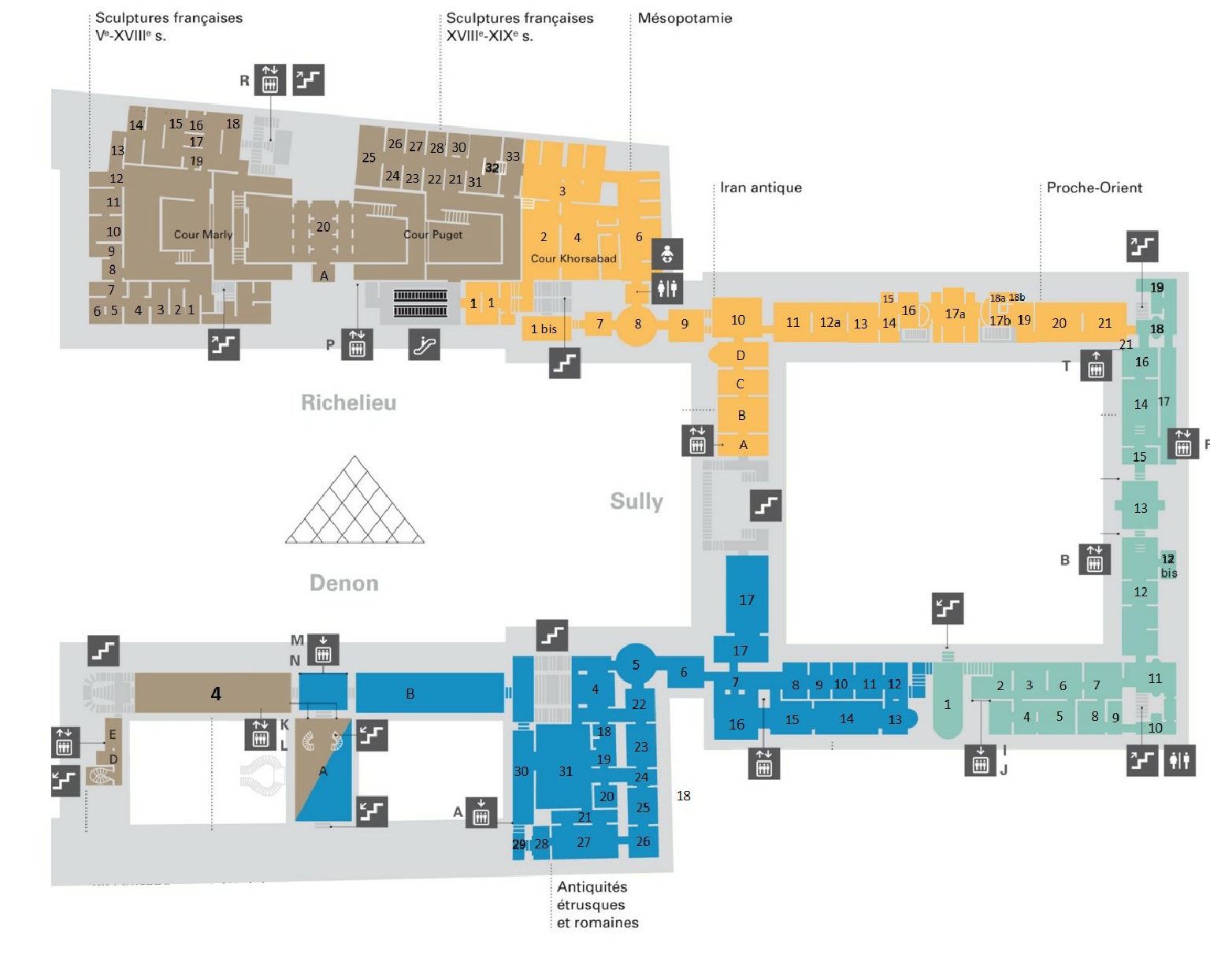 Plan Louvre RDC