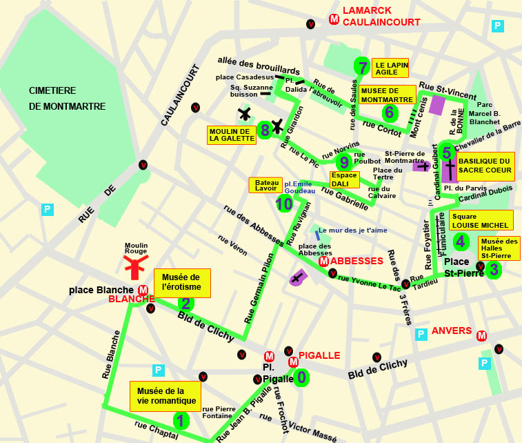 Plan Montmartre